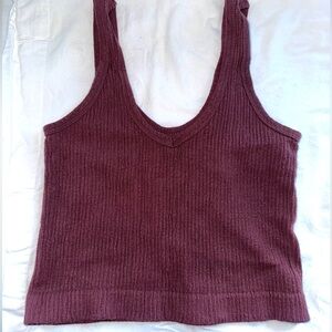 Out From Under Drew Seamless Ribbed Cropped Tank Top